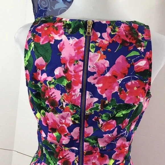 Milly Design Nation floral fit and flare dress 2 - Picture 8 of 13